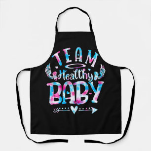 Team Healthy Baby Gender Reveal Party Pink Or Blue Apron