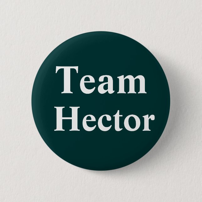Team Hector Badge Pinback Button (Front)