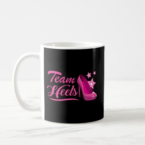 Team Heels Gender Reveal Family Party Coffee Mug