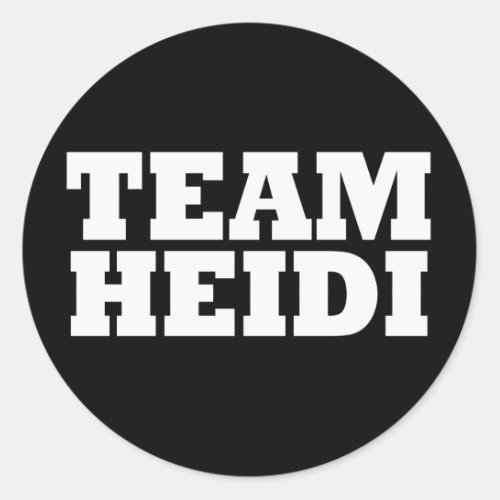 Team Heidi Stickers