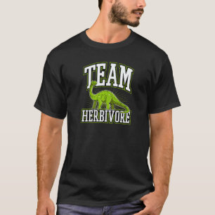 Team Herbivore Brachiosaurus Pro Vegan Dinosaur    T-Shirt