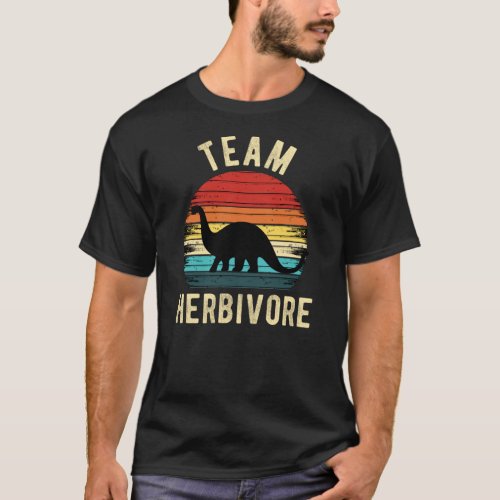 Team Herbivore Retro vegan T_Shirt