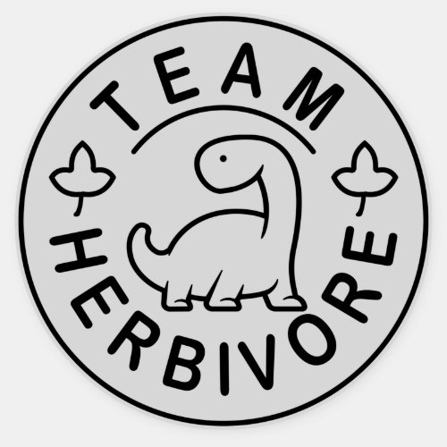 Team Herbivore Sticker