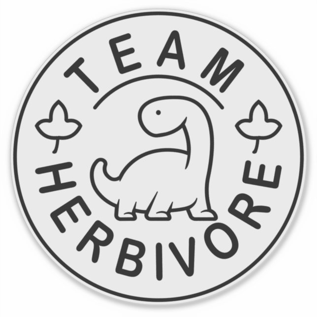 Team Herbivore Sticker (Front)