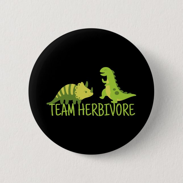 Team Herbivore Vegan Button (Front)