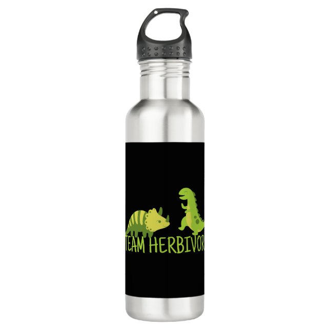 Team Herbivore Vegan Stainless Steel Water Bottle (Front)