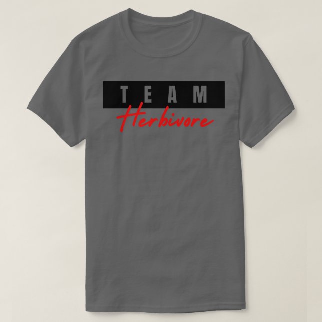 Team Herbivore Vegetarian Vegan Herbivore, Vegan  T-Shirt (Design Front)