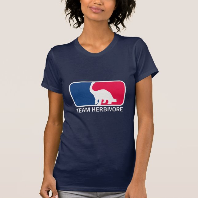 Team Herbivore Vegetarian Vegan T-Shirt (Front)
