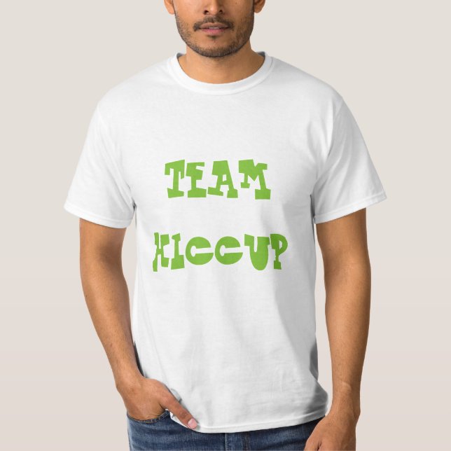 Team Hiccup -Plain White Tee (Men) (Front)