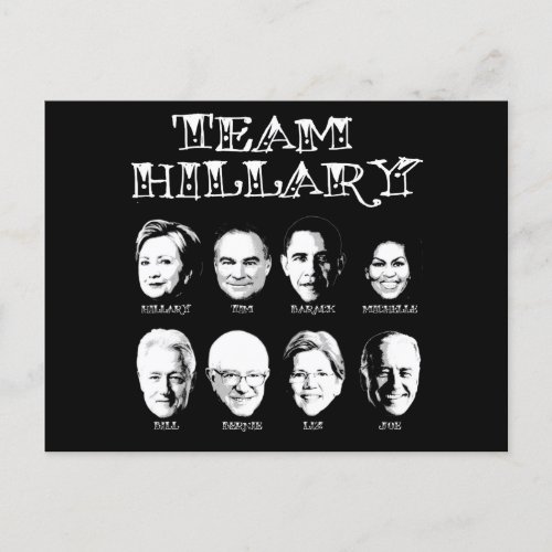 Team Hillary _ Hillary Team Postcard