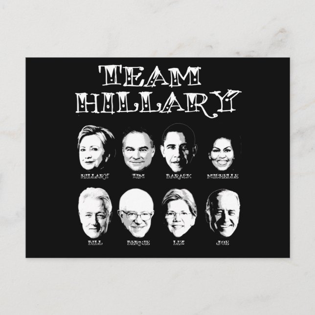 Team Hillary - Hillary Team Postcard (Front)