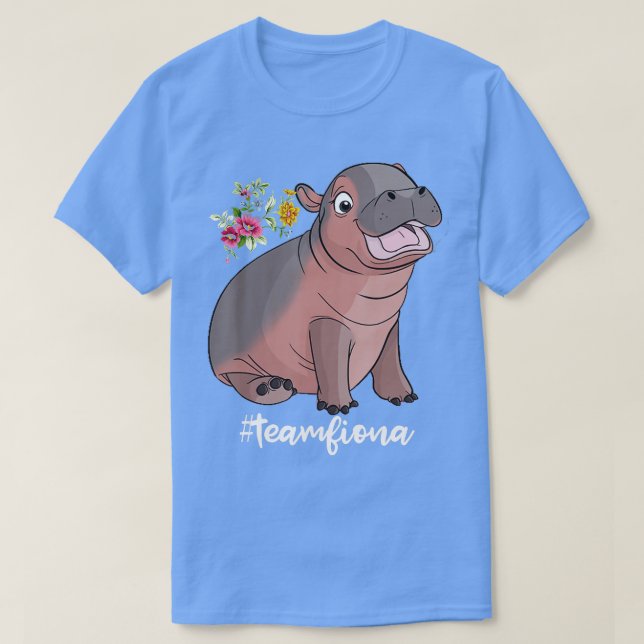 Team Hippo Fiona T-Shirt (Design Front)