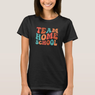 Team Homeschool Mom Groovy Homeschool Mama T-Shirt