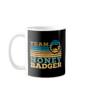 Team Honey Badger Fearless Animal Ratel Courageous Coffee Mug
