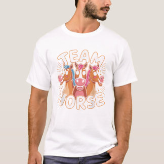 Team Horse Shirt Horse Costume Equestrian Product