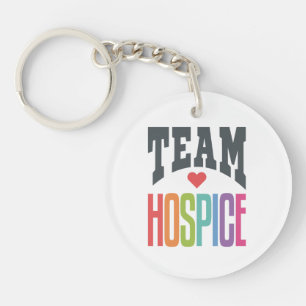 Team Hospice Squad Nurse Nursing Keychain