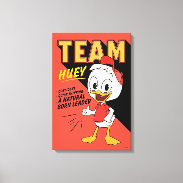 Team Huey Canvas Print (Front)