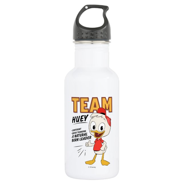Team Huey Stainless Steel Water Bottle (Front)