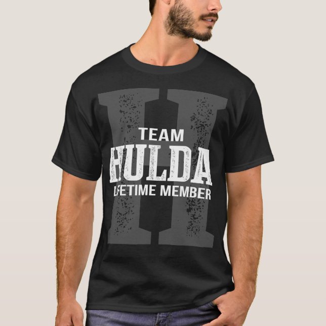 Team HULDA Lifetime Member T-Shirt (Front)