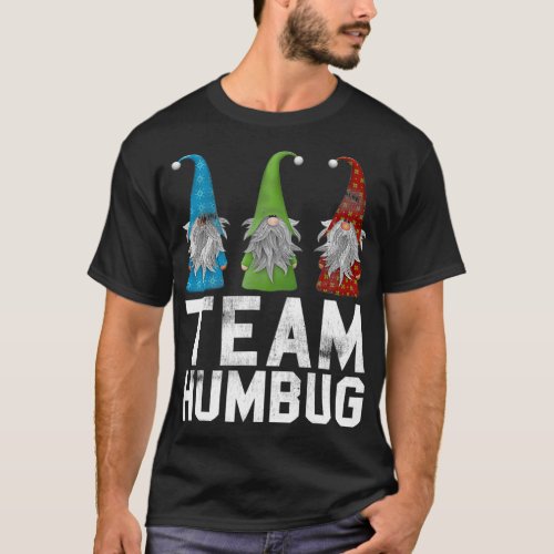 TEAM HUMBUG FUNNY CHRISTMAS SANTA VINTAGE STYLE GN T_Shirt