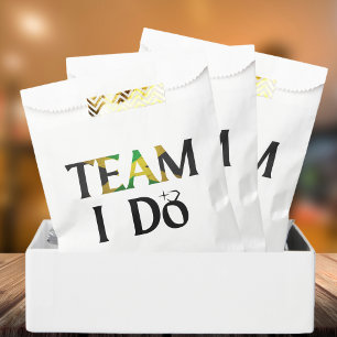 Team I Do Jamaican Flag Wedding Bachelorette Party Favor Bag