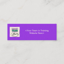 Team in Training Fundraising Business Cards