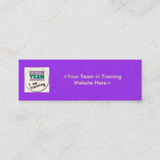 Team in Training Fundraising Business Cards