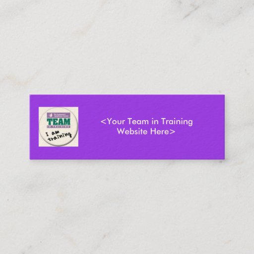 Customizable Team in Training Fundraising Business Cards