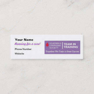 Team in Training Fundraising Cards