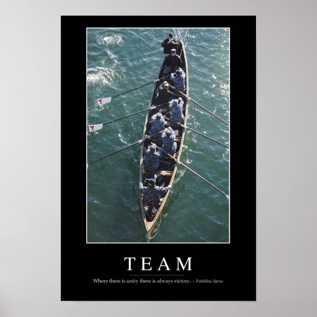 Team: Inspirational Quote 1 Poster (Front)