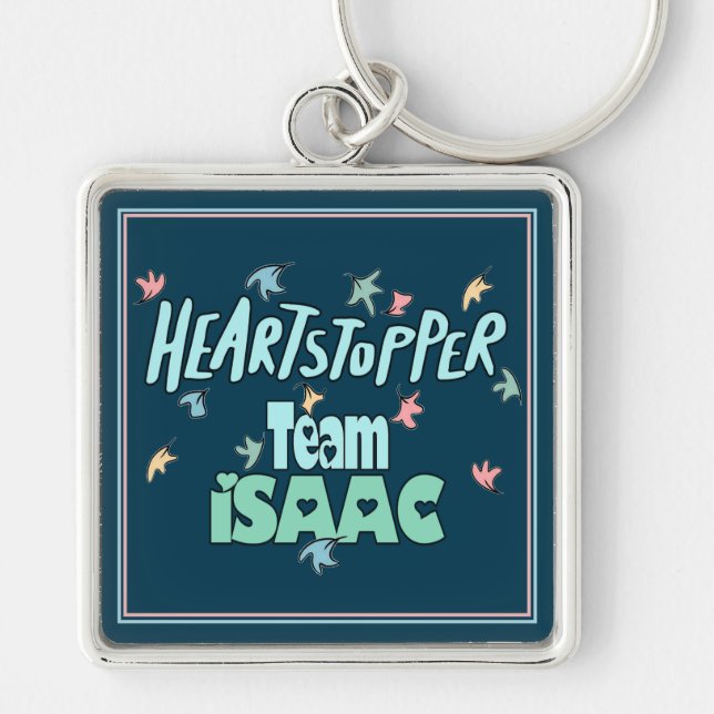 Team Isaac Teal Keychain (Front)