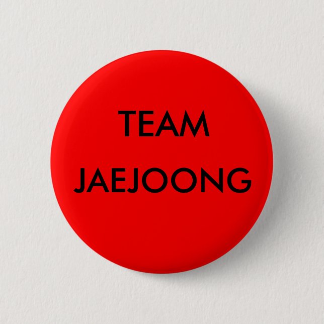 TEAM, JAEJOONG PINBACK BUTTON (Front)