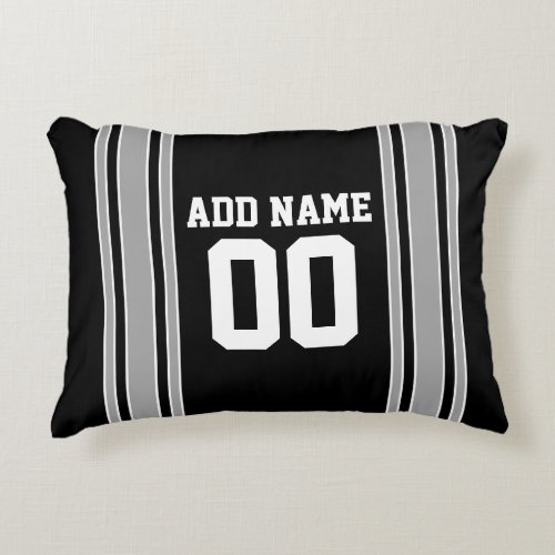Team Jersey with Custom Name and Number Accent Pillow
