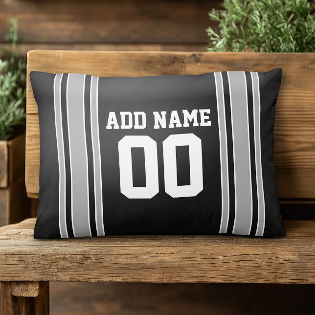 Team Jersey with Custom Name and Number Accent Pillow (Custom Pillow)