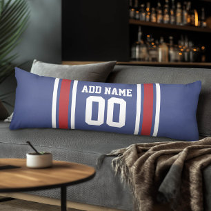 Team Jersey with Custom Name and Number Body Pillow