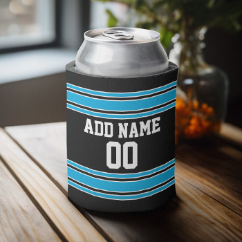 Team Jersey With Custom Name And Number Can Cooler by MyRazzleDazzle at Zazzle