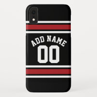 Team Jersey with Custom Name and Number iPhone XR Case