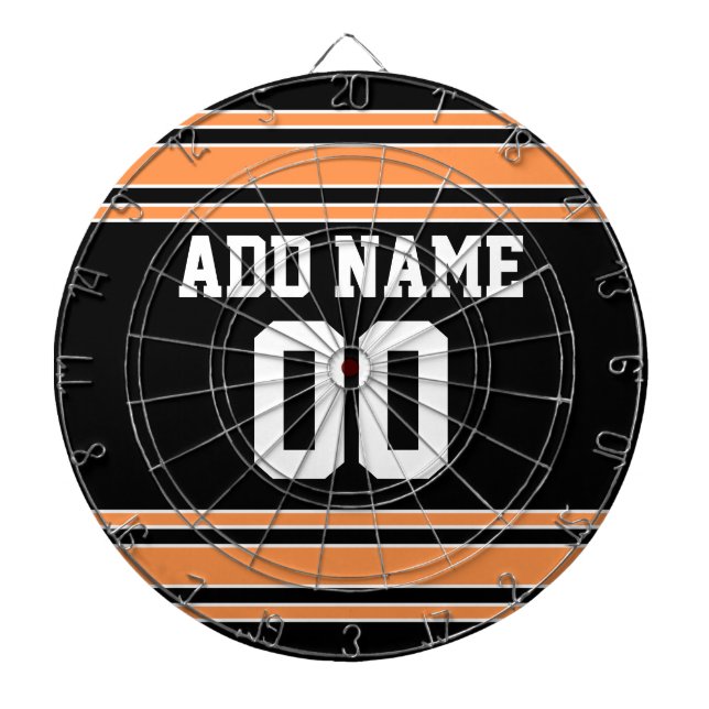 Team Jersey with Custom Name and Number Dart Board (Front)