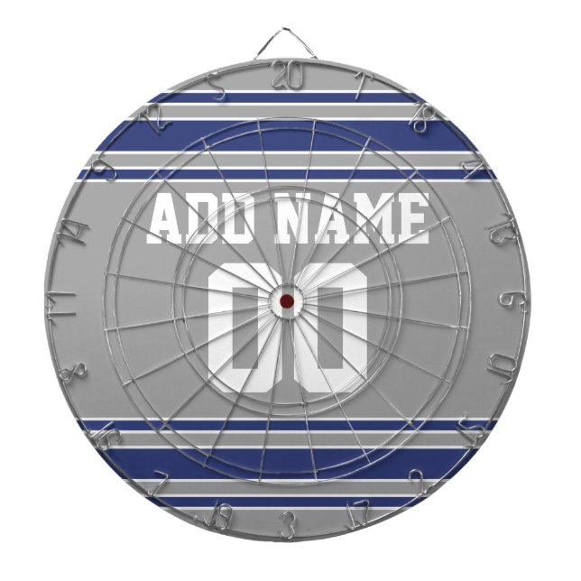Team Jersey with Custom Name and Number Dartboard With Darts (Front)