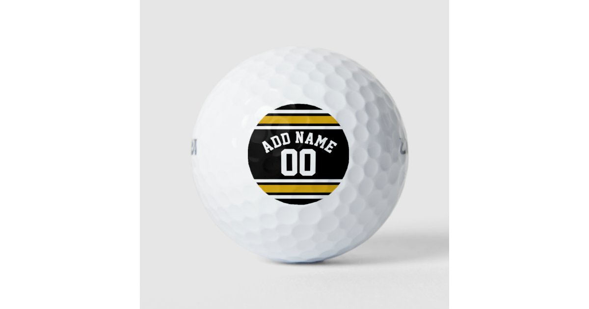 Team Jersey with Custom Name and Number Golf Balls