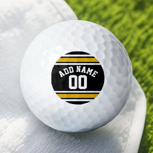 Team Jersey with Custom Name and Number Golf Balls