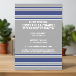 Team Jersey with Custom Name and Number Invitation