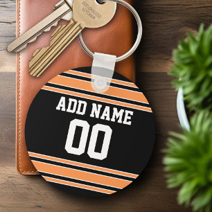 Team Jersey with Custom Name and Number Keychain