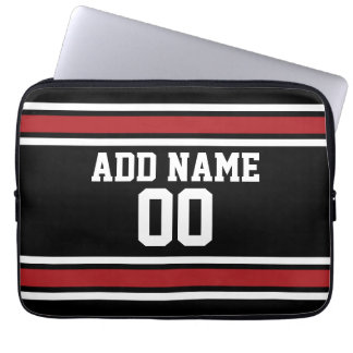 Team Jersey with Custom Name and Number Laptop Sleeve