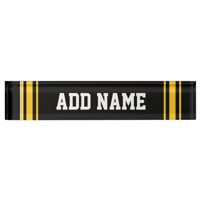 Team Jersey with Custom Name and Number Name Plate (Front)