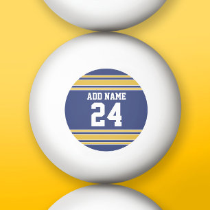 Team Jersey with Custom Name and Number Ping Pong Ball