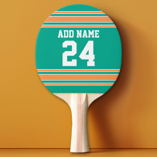 Team Jersey with Custom Name and Number Ping-Pong Paddle