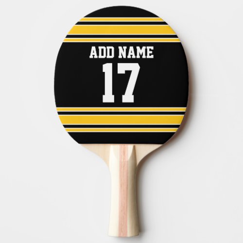 Team Jersey with Custom Name and Number Ping Pong Paddle