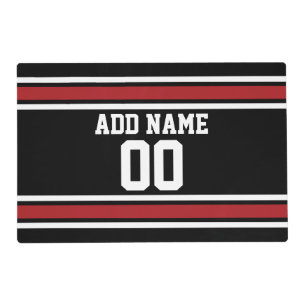 Team Jersey with Custom Name and Number Placemat