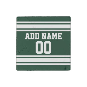 Team Jersey with Custom Name and Number Stone Magnet